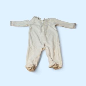 First Impressions White Baby Coverall Velvet Feel 3-6 Months NWT Snap Front
